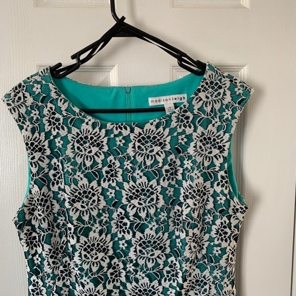 Madison Leigh Green and white Dreas Size 12 #224 - Picture 3 of 10